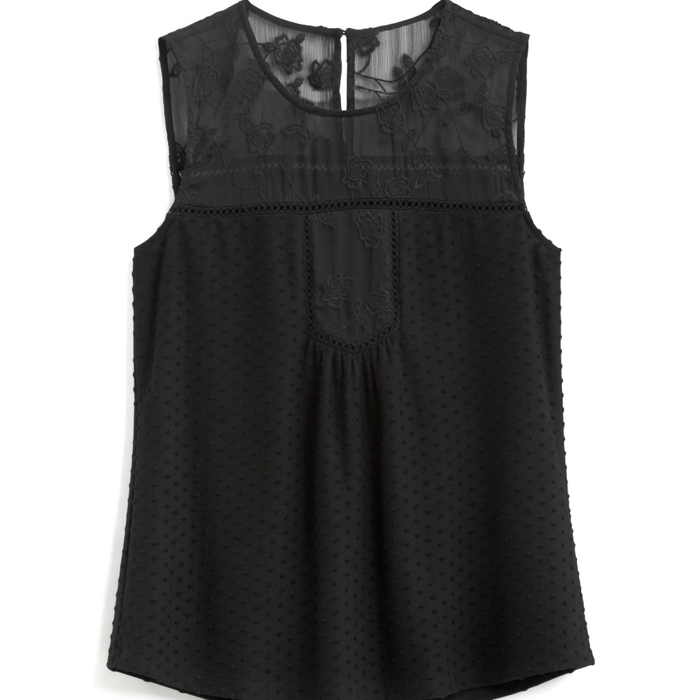 Stitch Fix - Daniel Rainn Zelia Lace Yoke Knit Top